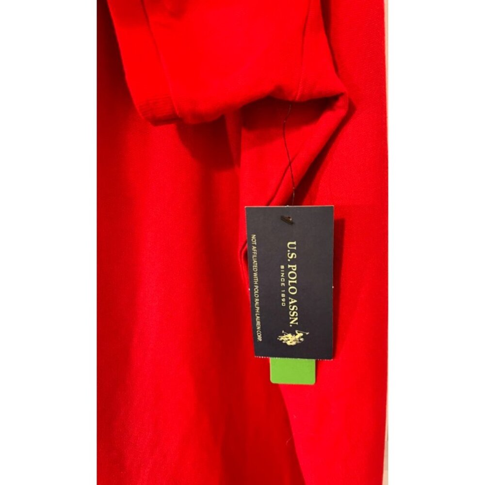 U.S. Polo Assn Red Performance Polo Shirt Mens 2XL Short Sleeve NWT - Picture 5 of 8